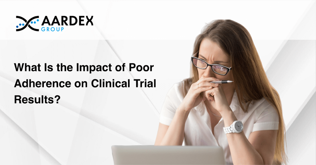 Medication adherence data in clinical trial dashboard
